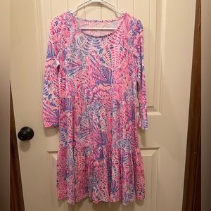 Lilly Pulitzer Geanna dress in Raz Berry. Size M. NWT